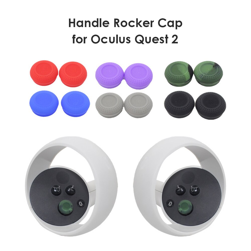 12 Stuks 6 Kleuren Siliconen Duimgrepen Analoge Stick Cap Cover Voor Oculus Quest 2 Touch Controller Accessoires