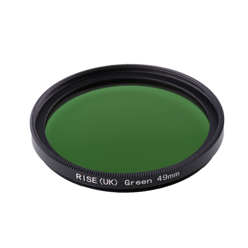 Filtro de cámara de 49mm, verde completo, filtro de lente de color para Nikon D3100 D3200 D5100 lente de cámara SLR