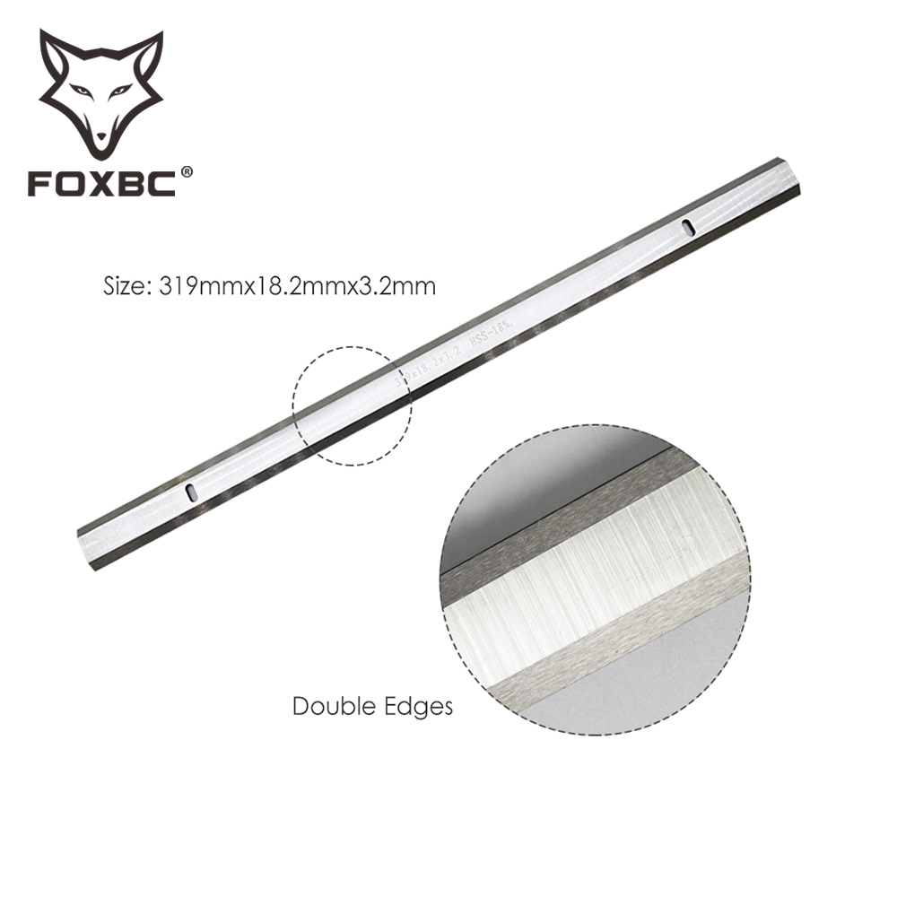 FOXBC 319mm Planer blades for Mophorn mb1931 emb1931 Woodworking Tool Parts MTPB319D Thickness Planer Blade 2PCS