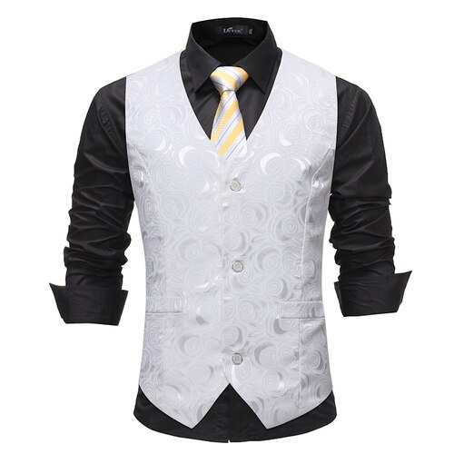 Mannen Vesten Europese Code Lente/Herfst Casual Printing En Effen Kleur Vest Binnen En Buiten Dragen Vest