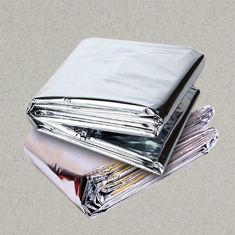 Láminas de aluminio para mantener el calor, película Mylar reflectante multiusos, manta fina, suministros de casa verde para tienda de casa, 5 uds./6 uds.