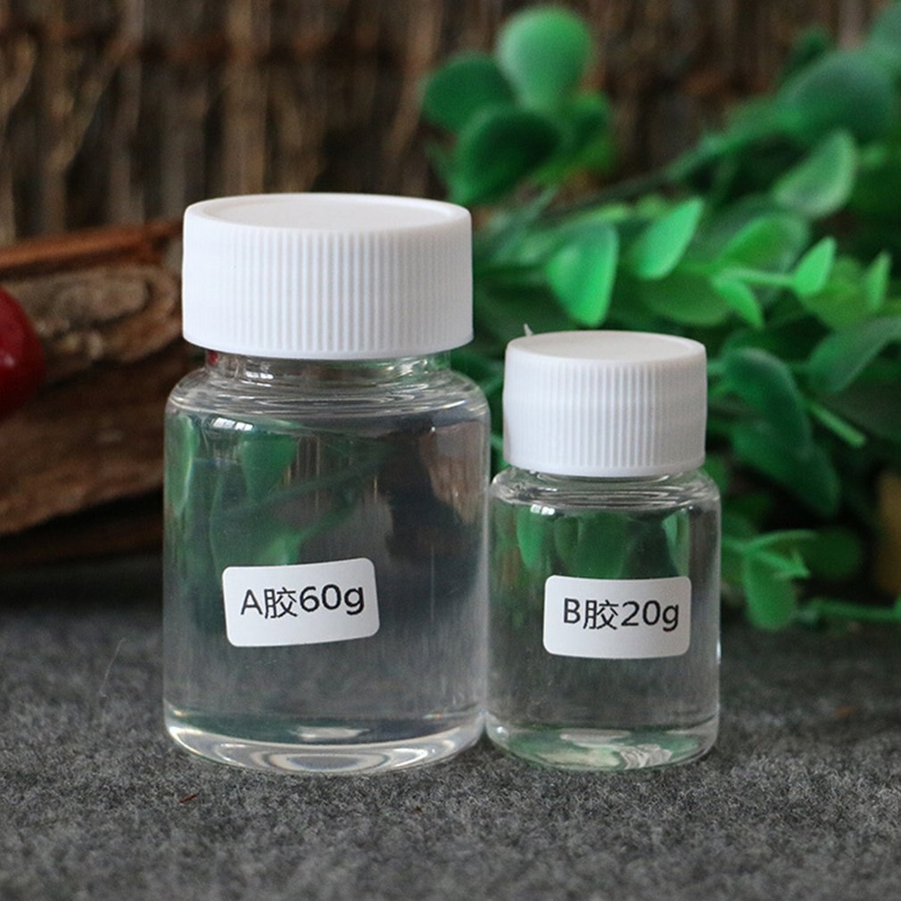 Ultra-transparent AB Kristall Kleber Zwei Komponente Epoxid Harz Dichtstoff Schnell Trocknend