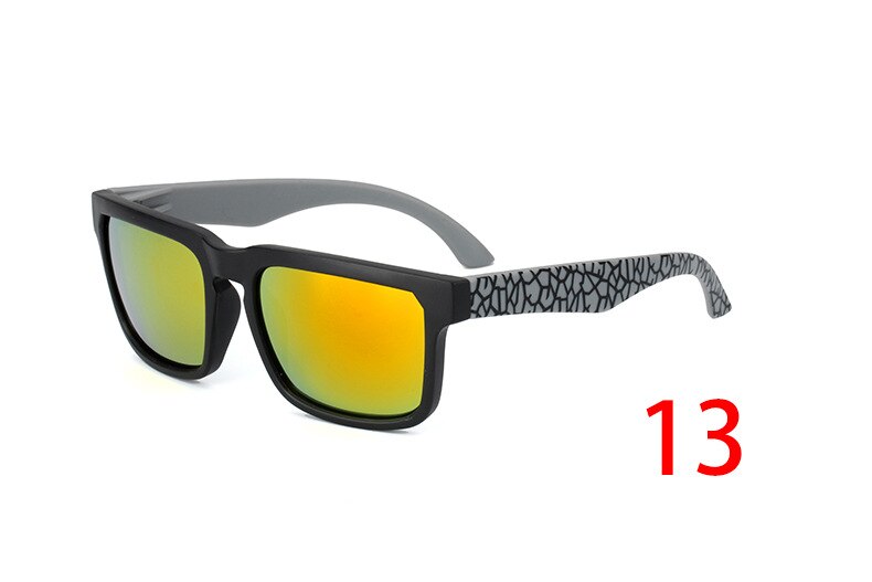 Vintage ken block solglasögon män spion märke reflekterande spegel solglasögon man kvinnor retro fyrkantig kör glasögon uv: 13