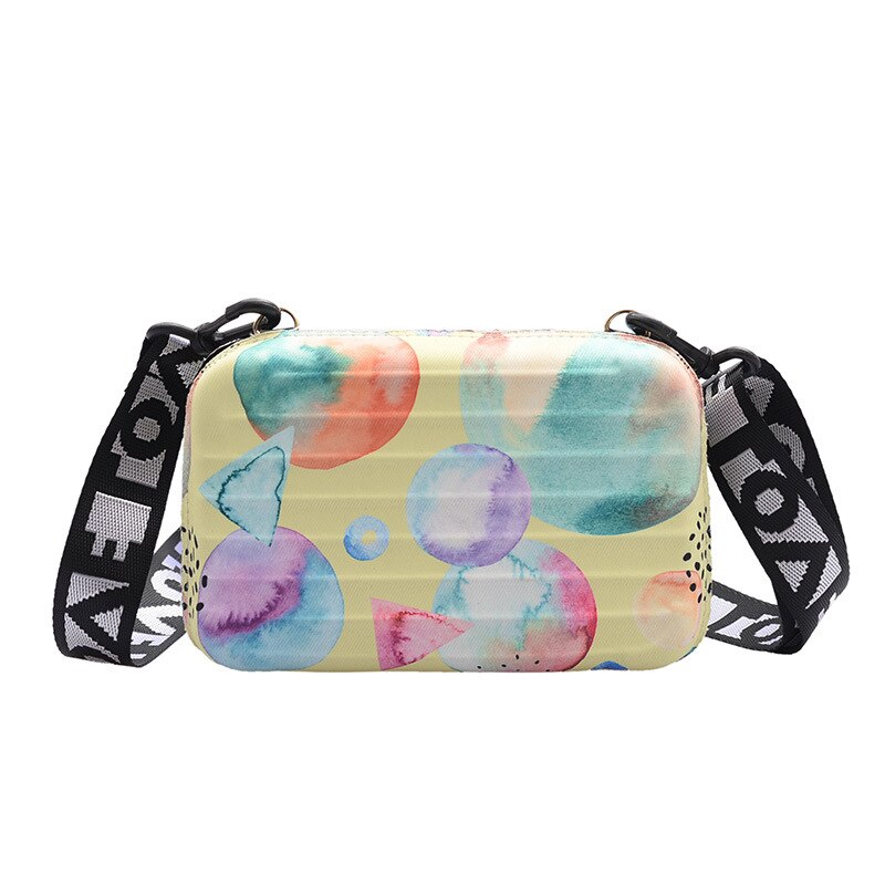 Persoonlijkheid Schouder Clutch Mini Vierkante Doos Tas Cartoon Kleur Mooie Crossbody Tassen Vrouwen Handtas Sac A Main: shuimuB