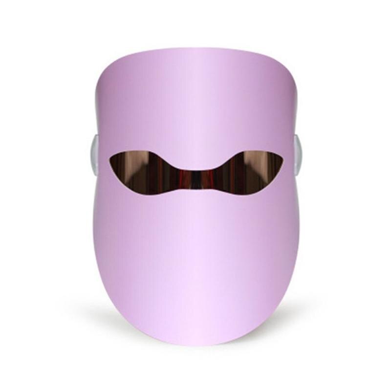 Light LED Facial Mask Skin Rejuvenation LED Mask Phototherapy Face Care Beauty Anti Acne Whitening Wrinkle Removal Face LED Mask: pink