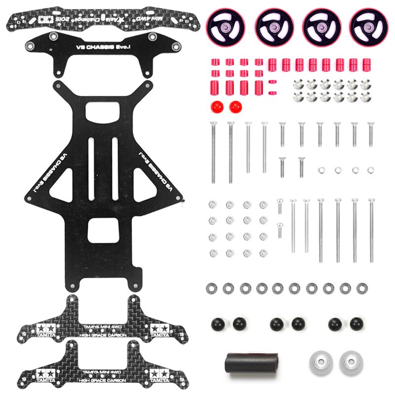 free homemade tamiya mini 4wd 94734 VS chassis EVO setting 1 set with front rear rollers damper