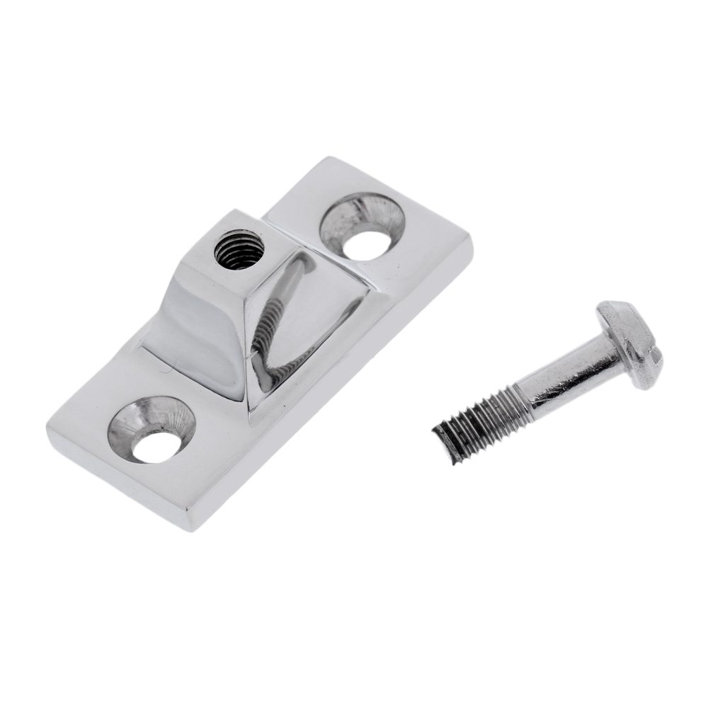 2pcs Stainless Steel Marine Bimini Boat Top Side Mount Deck Hinge Fitting Hardware