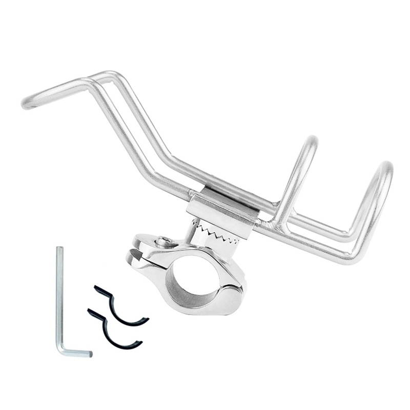 11UE Marine Boat Rod Holder with Large Clamp Opening 360° Adjustable Fishing Rod Rack: For 26mm