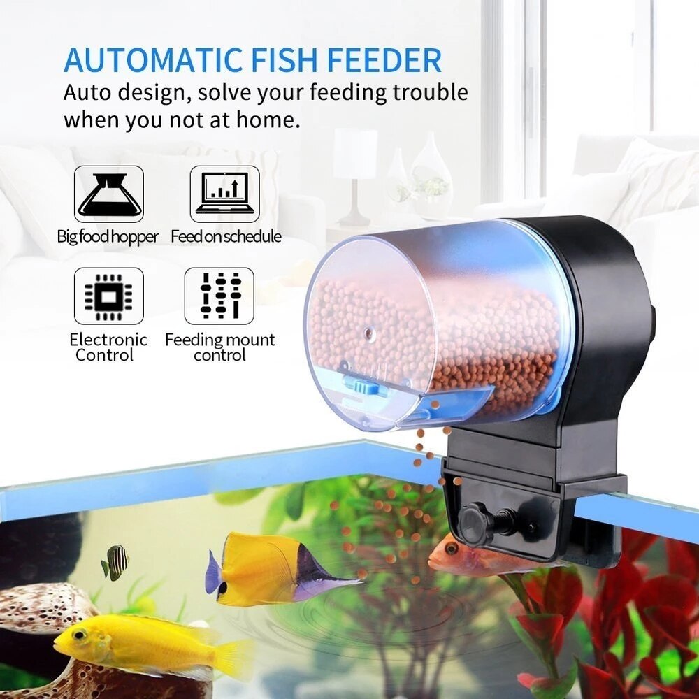 SUNSUN – distributeur automatique de nourriture pour poissons d&#39;aquarium, avec WIFI et minuterie, résistant à l&#39;humidité, contrôle via application Mobile