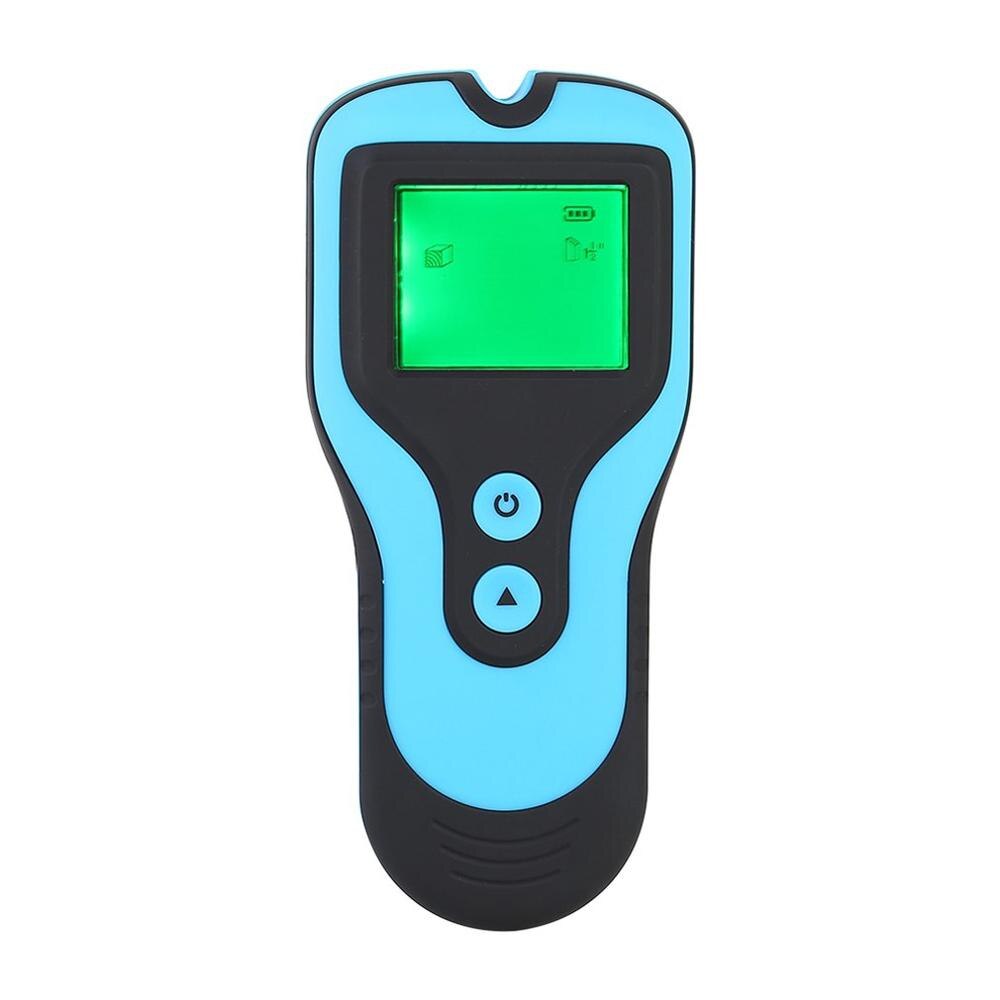 Metal Detector Backlit Black AC Wood Finder Cable Wires Depth TrackerUndeground Sturs Wall Scanner LCD HD Display Beep: BLUE
