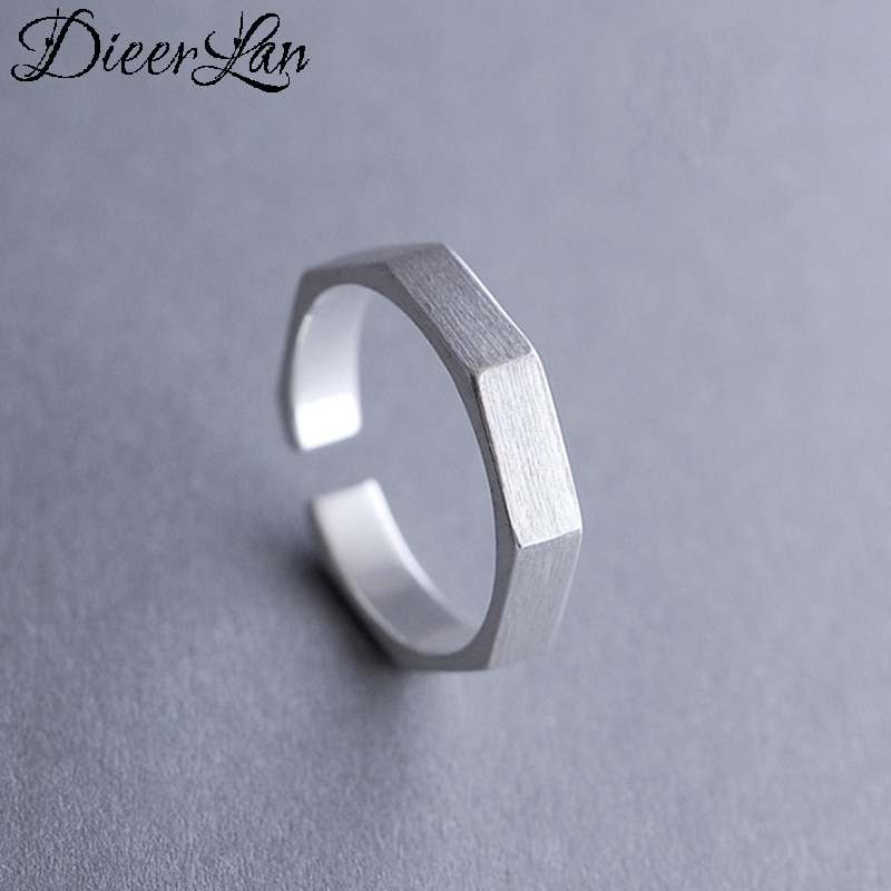 Neue Hexagon Ringe Für Frauen Große Finger Ringe Für unisex Schmuck Männer