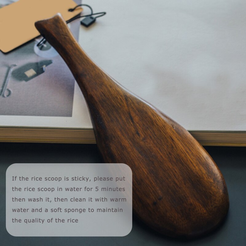 Spatule à riz en bois massif, sculpture en bois de , ustensiles de cuisine en bois, ensemble d'artisanat en bois