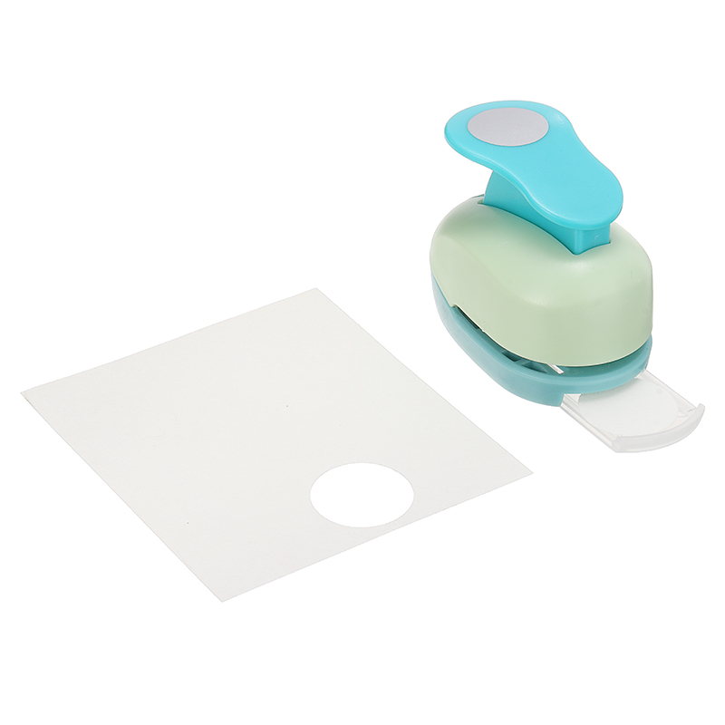 Perforadora de papel redonda de ABS duro + Metal de 2,5 cm con círculo grande, herramienta para perforar agujeros para niños, cortador de papel fino para tarjetas de Scrapbook DIY, 7x4,5x5,6 cm