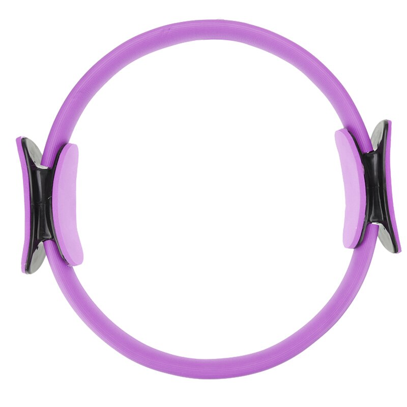 Yoga Fitness Circle Pilates Sport Magic Ring Workout Gym Home Training Muscle Resistance Circle Exercise Sport Tool: Purple 