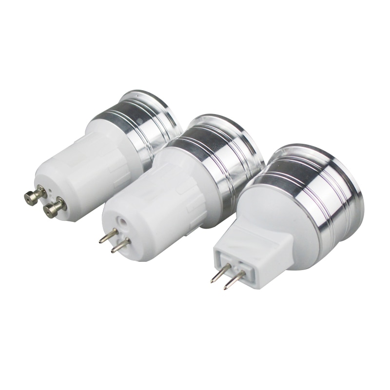 1W 3W bombilla LED MR16 12V regulable 35mm Mini bombilla de foco GU5.3 GU10 E27 COB lámparas 220V 110V