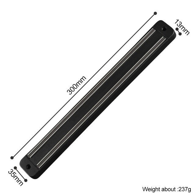 robić montażu na ścianie magnetyczny uchwyt noże kuchenne magnes noże organizator ABS ze stali nierdzewnej stojak na noże robić kuchni noże naczynia: 11.5 cal