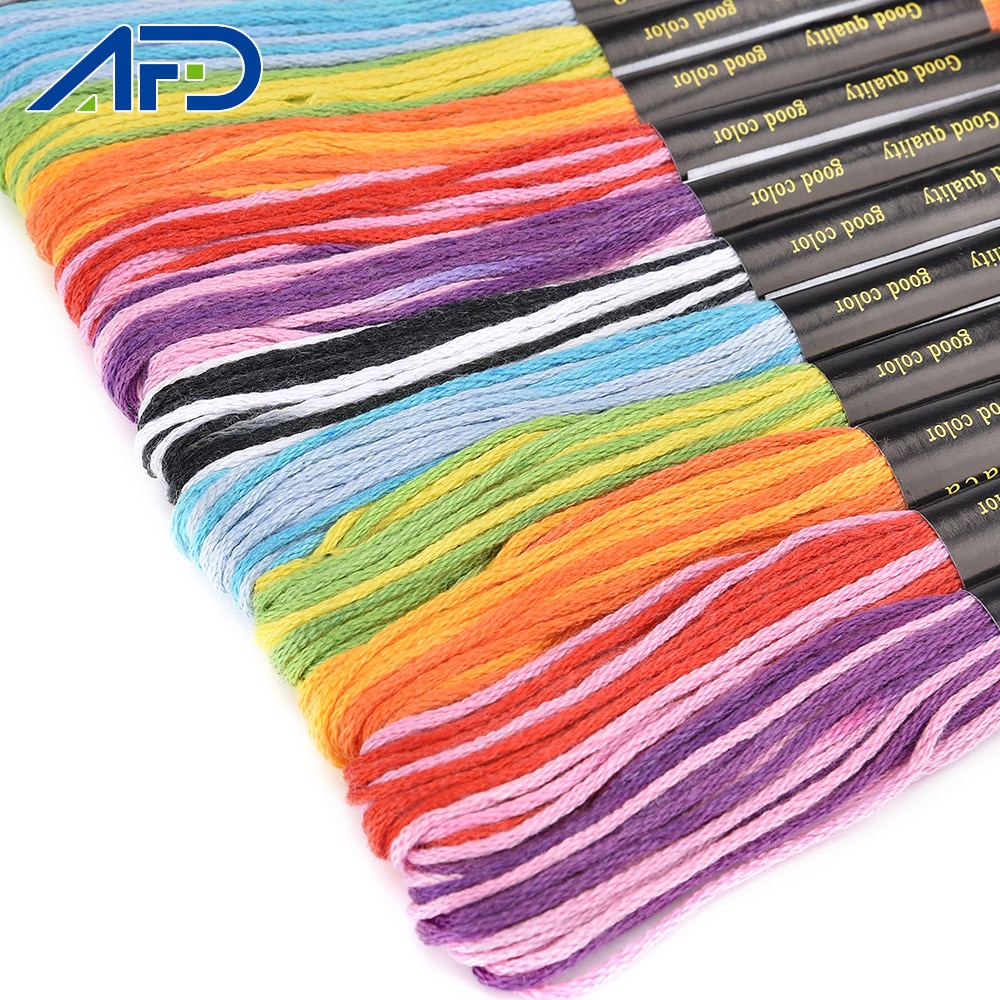 40/44/48PCS Multicolor DMC Embroidery Threads Floss 20 Mix Colors Sewing Skeins Craft DIY Embroidery Cross Stitch Thread Kit