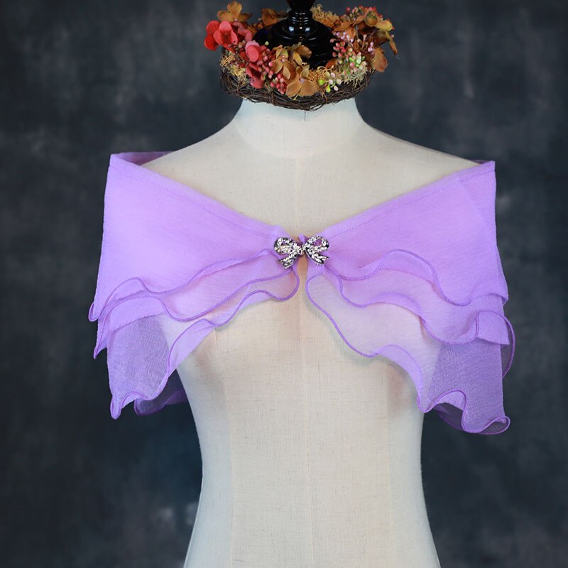 Schwarz Champagner verrotten Blau Kap Braut Bolero Lila Weiß Rosa Spitze Bolero Femme Mariage Frauen Hochzeit Zubehör Braut Kap