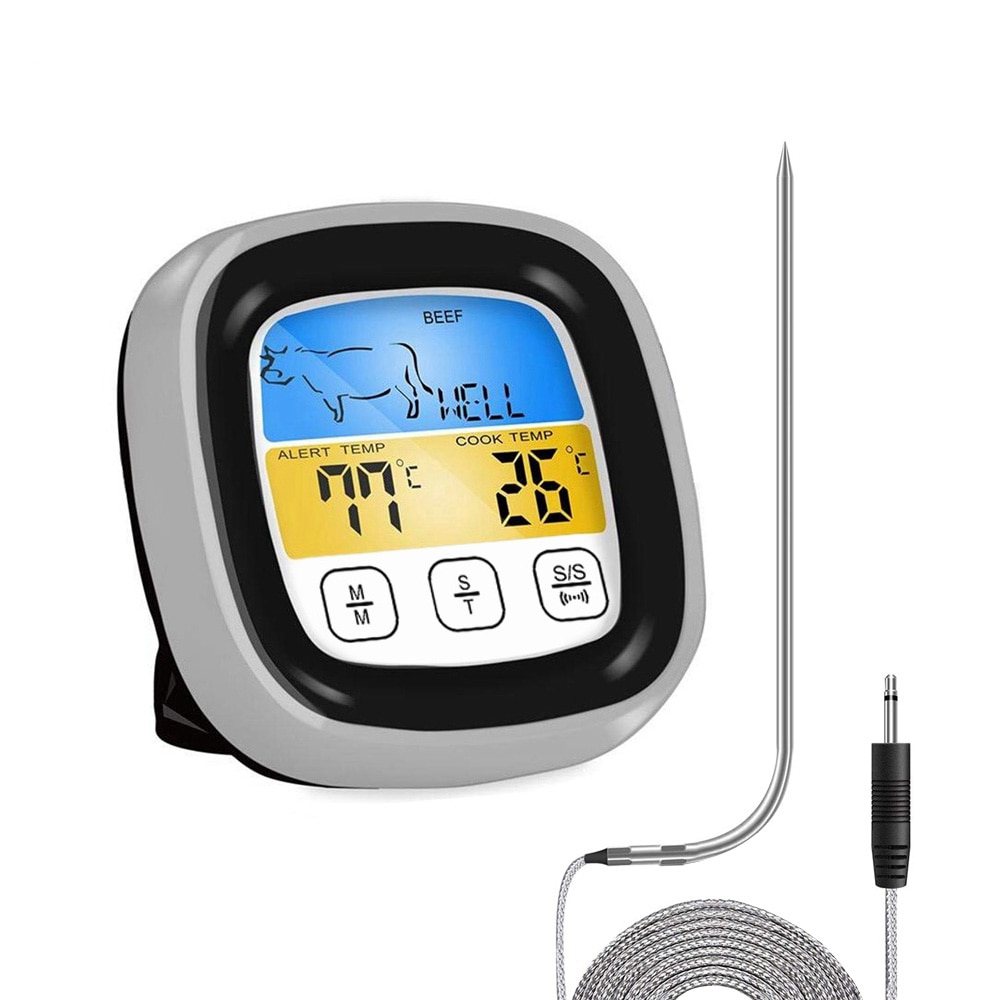 Digital Meat Kitchen Thermometer Cooking Food BBQ Probe Oven Temperaure Sensor Meter Stainless Steel Thermocouple -50-250degree
