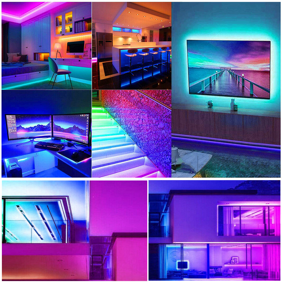 5V Strips Led Lights RGB 5050 Lights Flexible Ribbon Led Room Light Remote App Control Tape Diode Lights for Room Home Decor