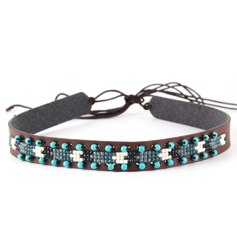 Cowboy Hat Band DIY Nativo Americano Hat Band Western Hat Belt Studded Hat Band Western Beaded Hat banda Hat Band: Cinza escuro