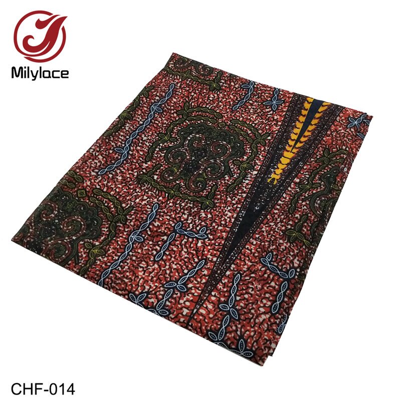 Afrykańska tkanina szyfonowa, cyfrowy wzór, drukowany szyfon, tkanina szyfonowa, 5 jardy na partię, -007-019 chf: -014 funty