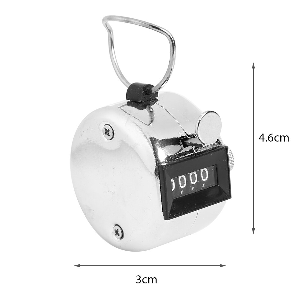 4 Digit Number Mini Portable Manual Press Tally Counter with Mechanical Button Display Electronic Tally Counter