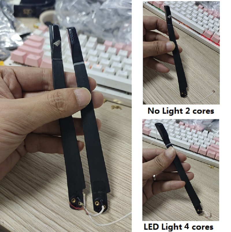 Repuestos originales para CORSAIR VOID PRO ELITE RGB, repuesto de auriculares para videojuegos, auriculares, micrófono, almohadillas para los oídos con luz LED