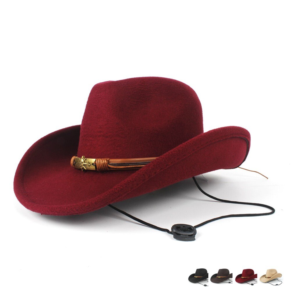 Lumoava naiset miehet villa ontto western cowboy hattu roll-up lieri herrasmies outblack sombrero hombre jazz cap tuuliköysi