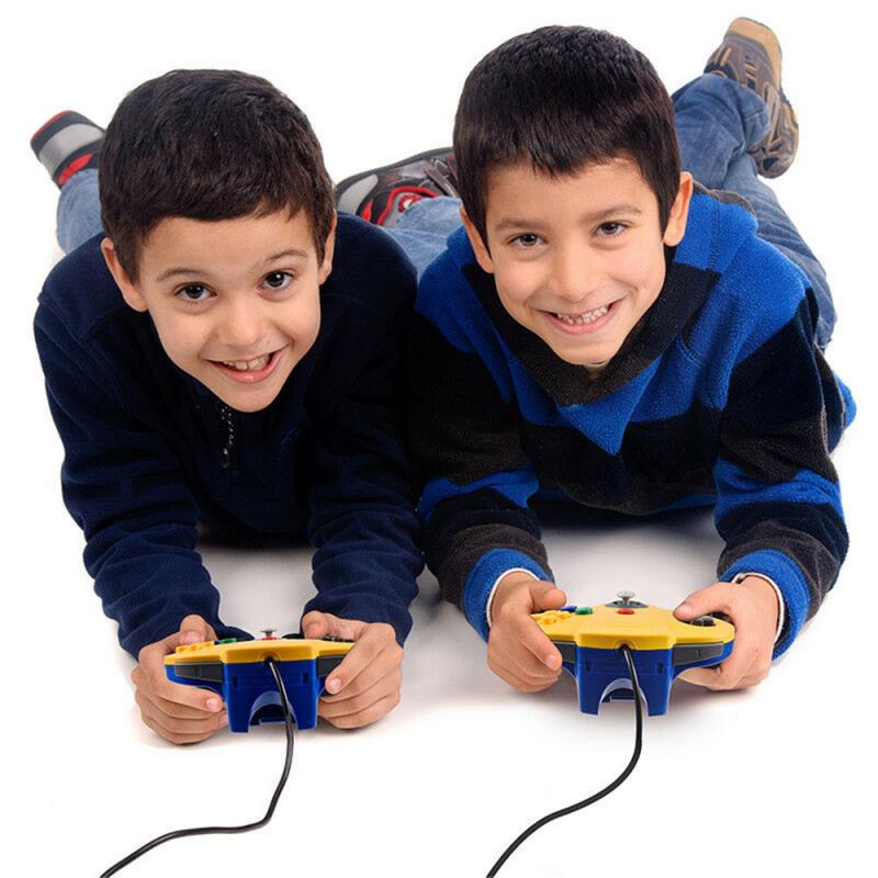 Mando de consola N64, mando largo con cable para 64 juegos clásicos, PC, interruptor de asa