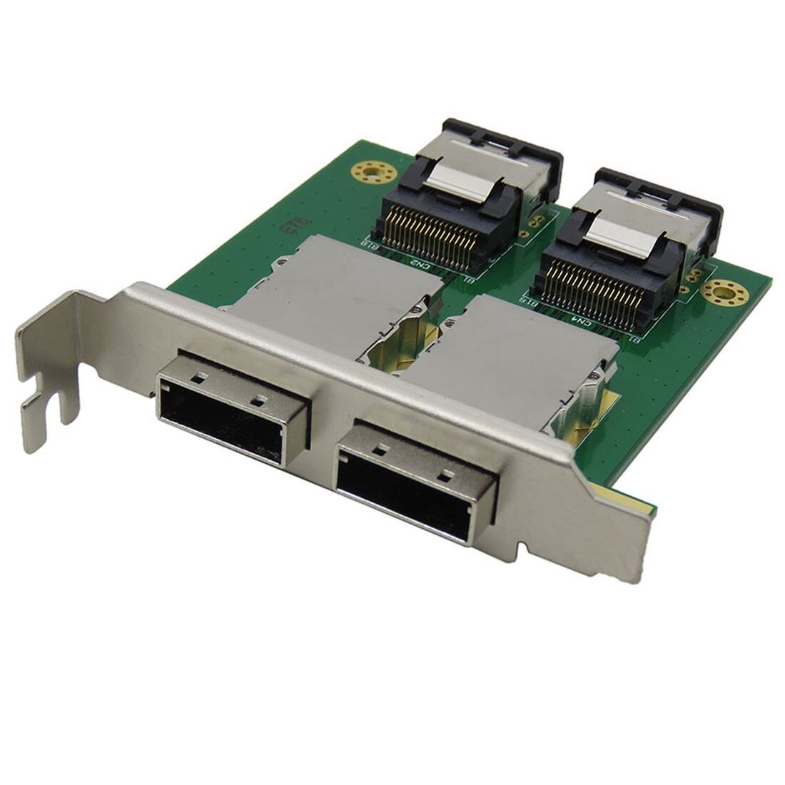 XT-XINTE Dual Mini SAS for Internal SFF-8087 SAS 36P to 2 Port External HD SAS26P SFF-8088 Front Panel PCI SAS Card Adapter