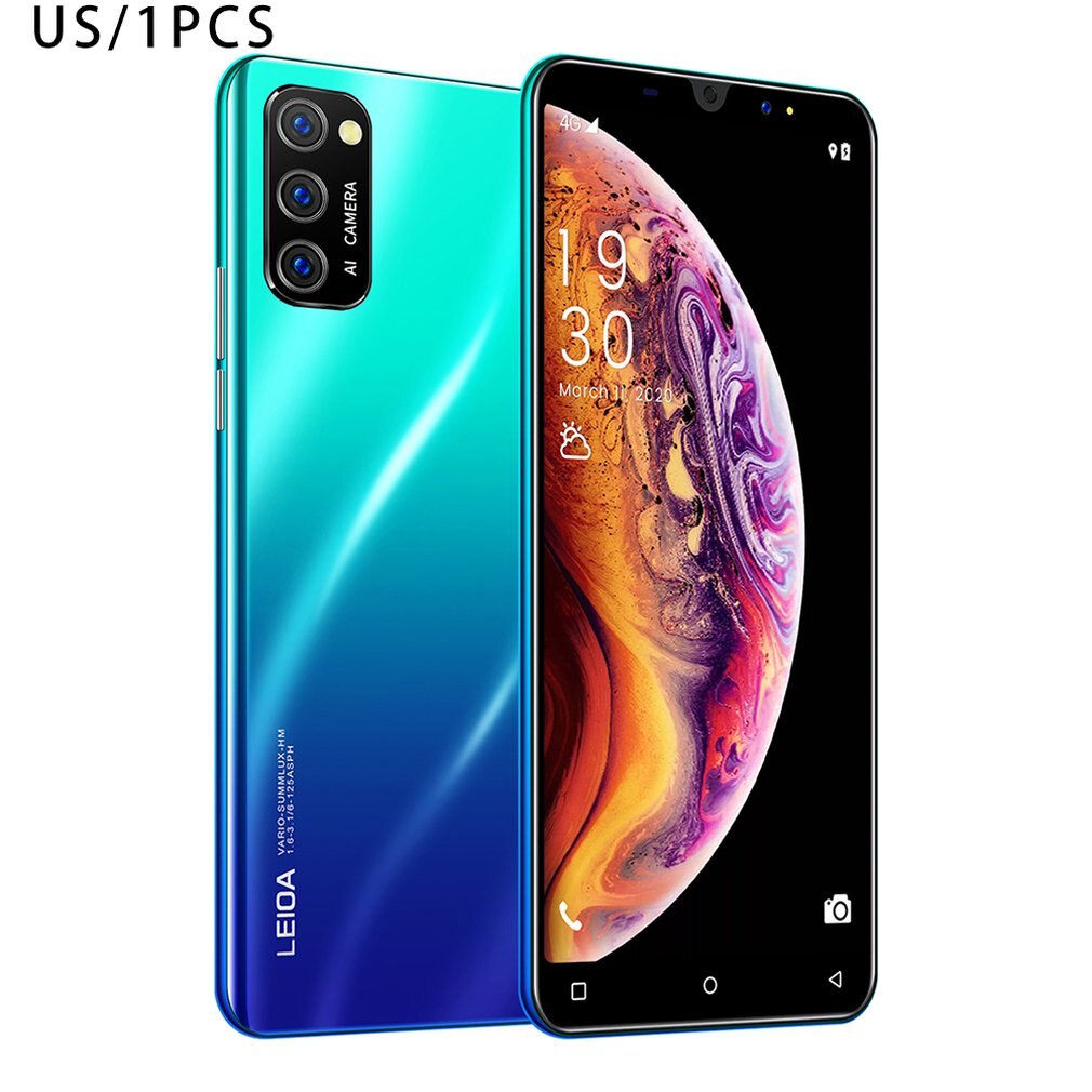 S20mini Smart 5 Inch HD Screen 1+16GB 8MP Front Camera Quad-core Strong High-performance Processor Phone: blue US