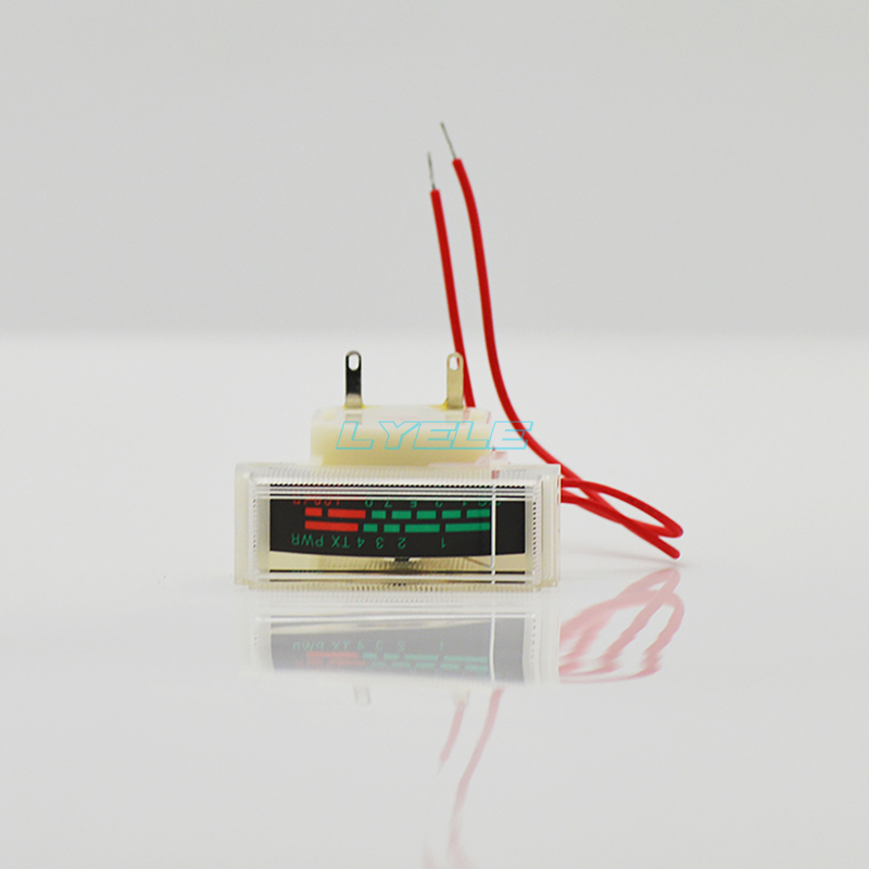 VU Meter Ebene Signal Anzeige Kopf 650 Ohm Mit Hintergrundbeleuchtung 6-12V TX PWR DB Meter Elektronische Instrument anzeige