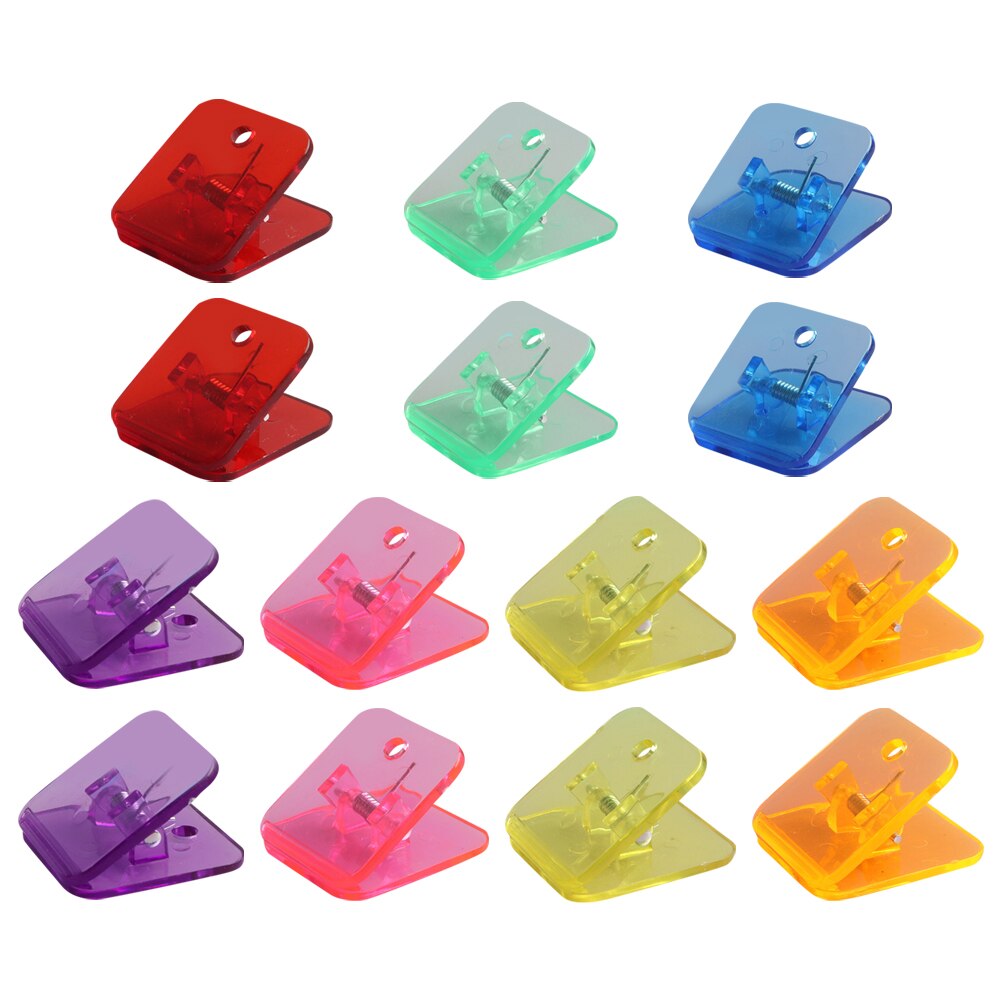 14Pcs Portable Plastic Clamps Adorable Plastic Clips Household Sealing Clips Office Supply: Default Title