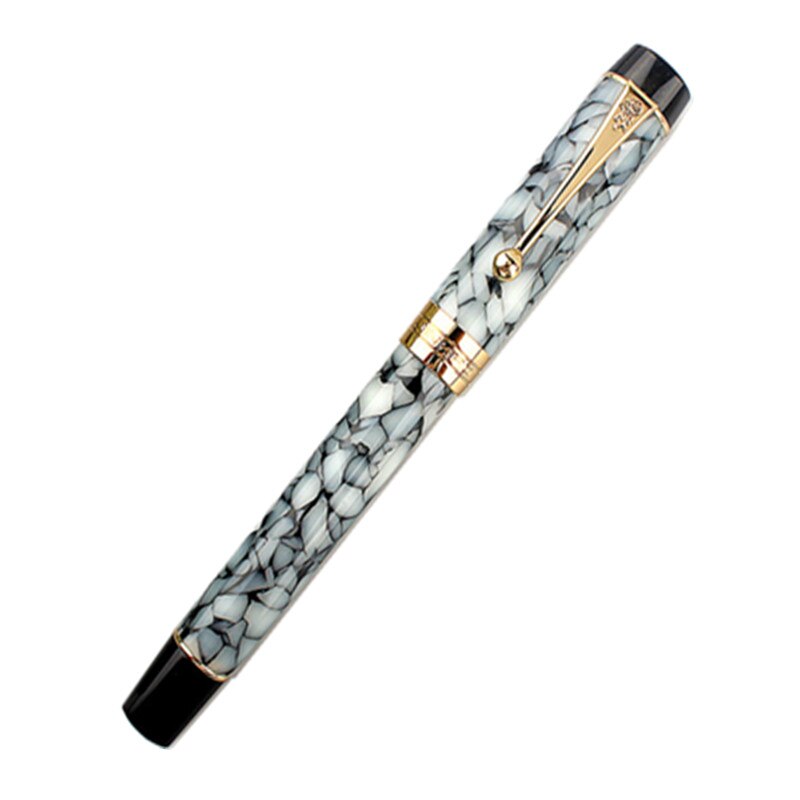 Jinhao – stylo à plume rétro en résine acrylique, 100, Nebula série F Nib, pour bureau, avec convertisseur, pour écriture, d&#39;affaires: ONE PEN / Medium 0.6-0.7mm