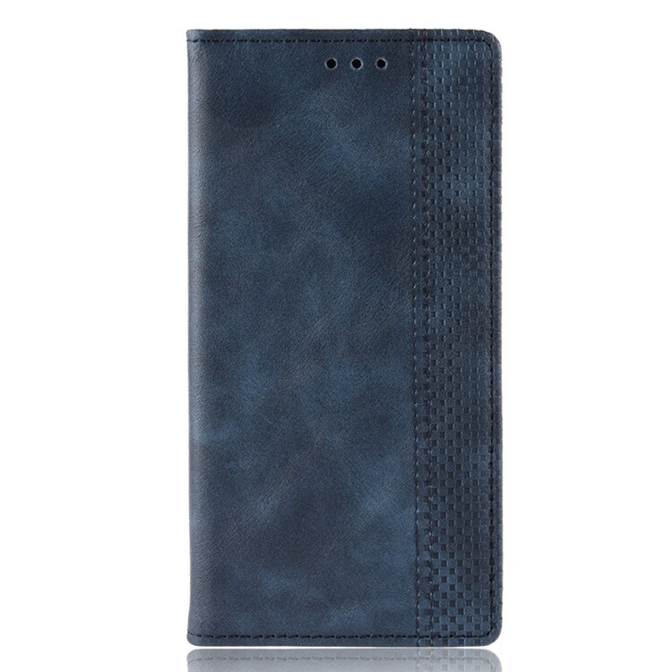 Oppo Reno3A Japanse Versie Case Wallet Flip Stijl Imprint Skin Leather Telefoon Cover Voor Oppo Oppo Reno 3A 3 Een met Fotolijst: dark blue