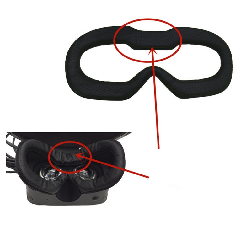 for Oculus rift s VR Memory Face Foam Replacement . Comfortable Pu Leather Cushion Pad, Increased FOV.