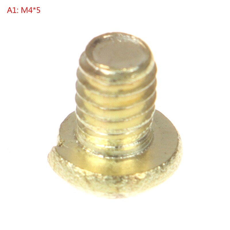 10Pcs M4 Copper Machine Screws Machine Pan Head Brass Screws