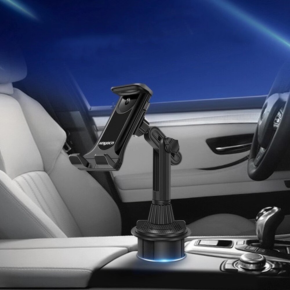 Suporte universal para copos de carro, para celulares e tablets, apple ipad pro 360, air 12.9, mini 4, 5, samsung tab s7 plus 2019, 12.4