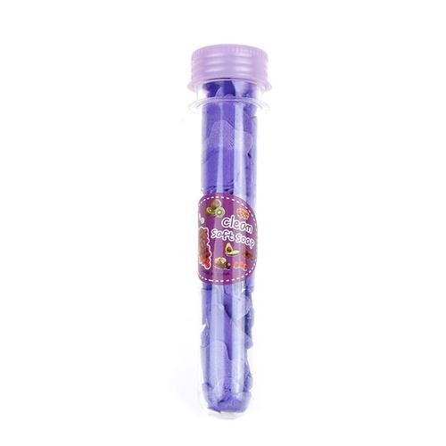 Papel de jabón de viaje para lavado de manos, papel de jabón desechable portátil para exteriores, Mini papel de jabón para lavado de manos para niños: Morado