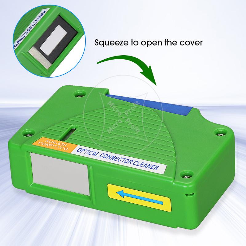 Fiber End Face Cleaning Box Pigtail Cleaner Cassette Fiber Wiping Tool Ftth Optic Fiber Cleaner Tools for SC/ST/FC