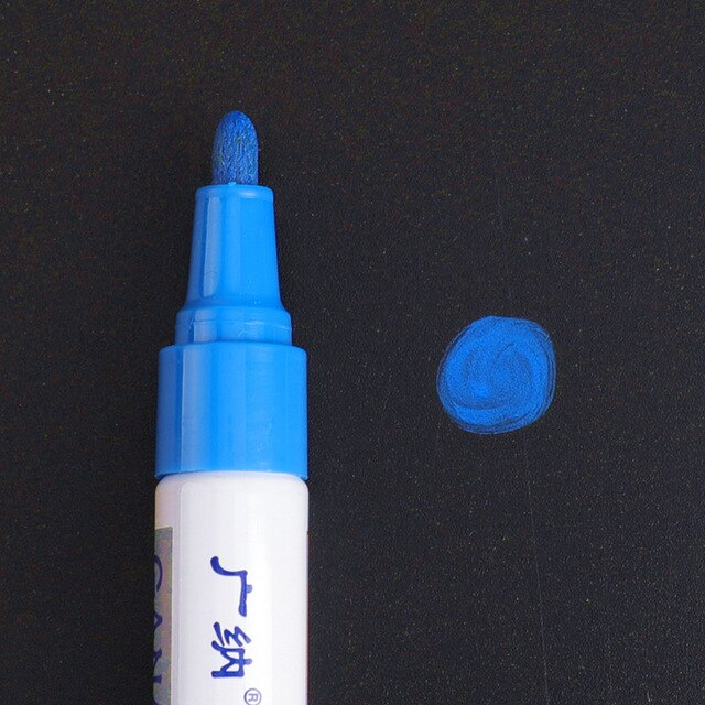 Pneu de roue de voiture peinture huileuse stylo pour bmw e46 renault nissan juke hyundai solaris volvo s40 nissan qashqai j10 opel astra g: Bleu