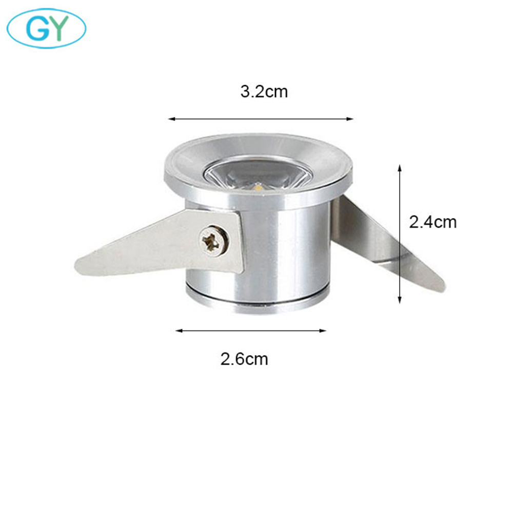 1W LED Downlight - 85-265V Für Schrank & Decke