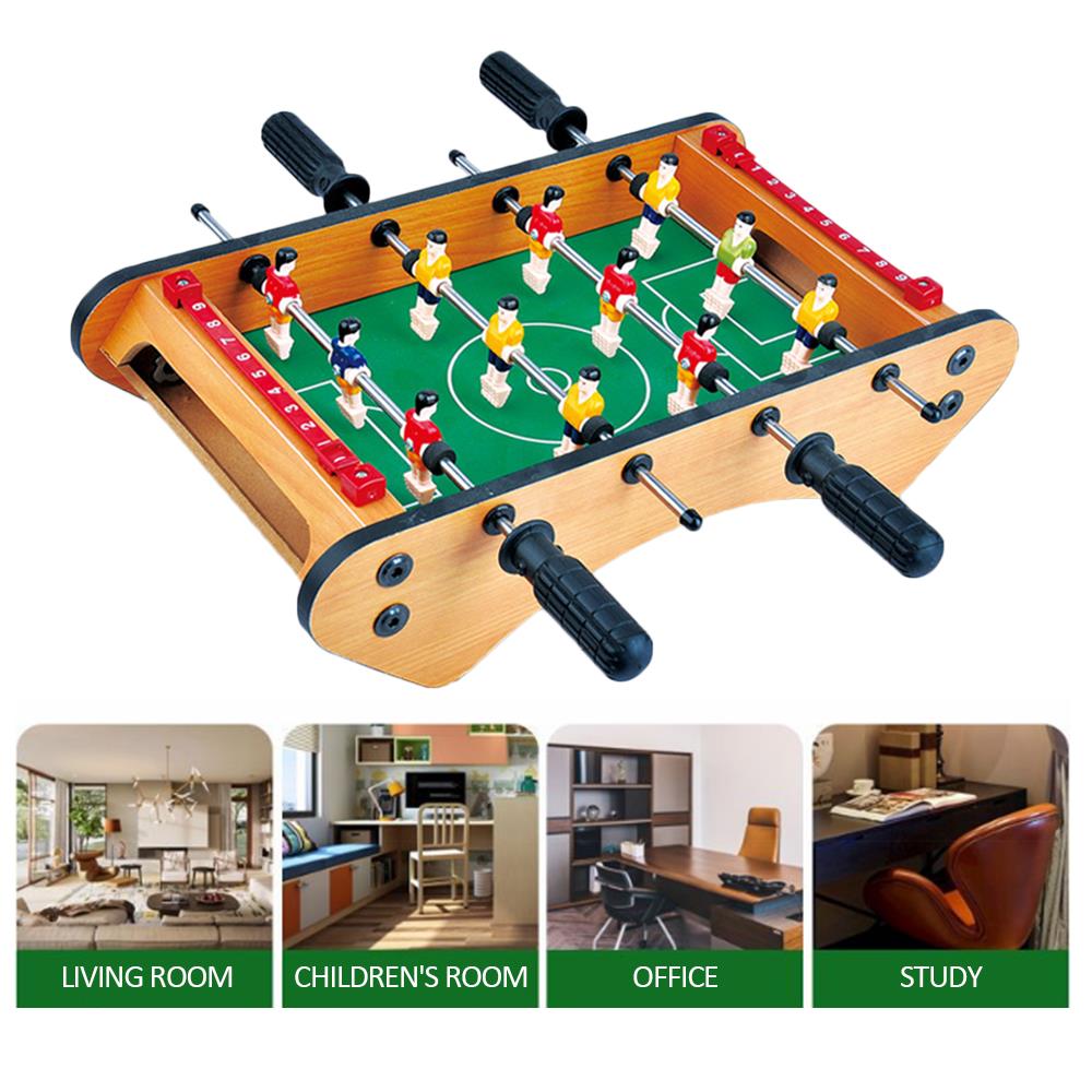 Mini mesa de fútbol para niños, juego de fútbol de color práctico, mesa de fútbol de madera portátil para niños, pasatiempos de colección en interiores