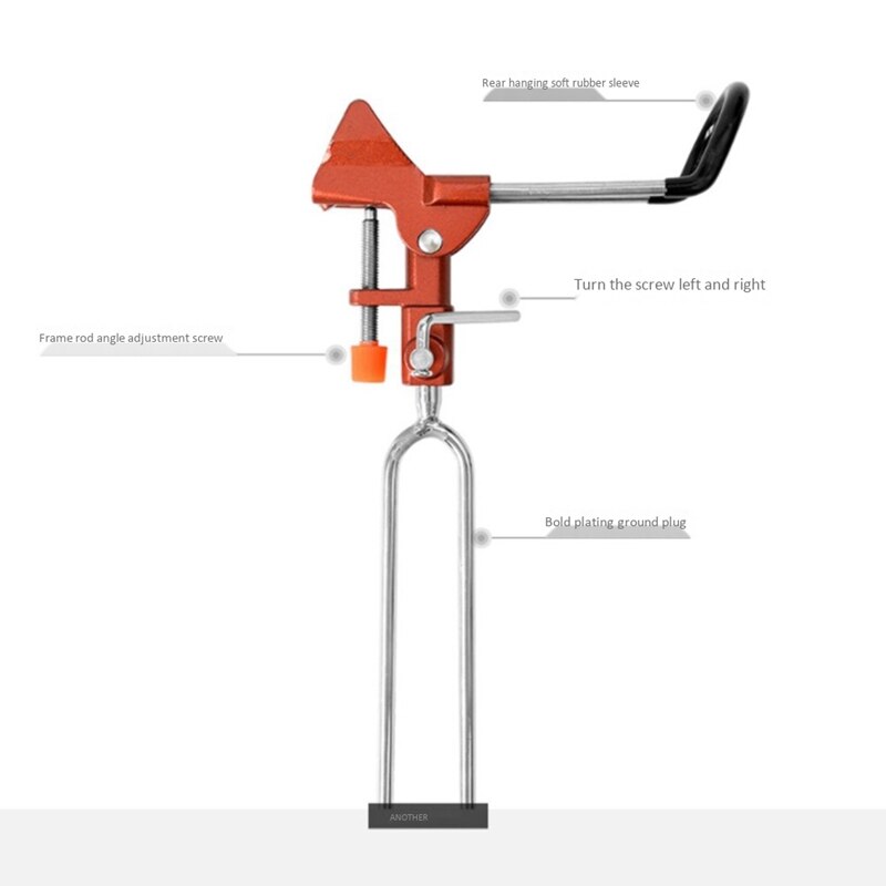 Fishing Rods Holder Adjustable Bracket Fishing Rod Stents Holder Fishing Tackle Folding Fishing Pole Bracket