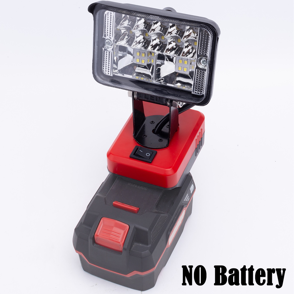 Lampada da lavoro a LED wireless per Parkside X20V Performance Batteria agli ioni di litio Lampada da esterno portatile Lampada da lavoro per officina (Non batteria)