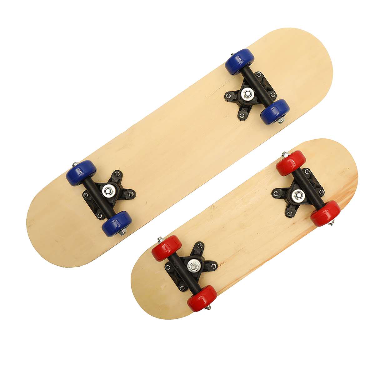 2 størrelser skateboard til børn diy skate booard dekoration boards lys træ dobbelt rocker kinesiske ahorn skatebooards