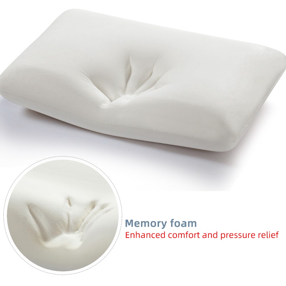 40*60CM White Comfortable and soft Bamboo Fiber Memory Foam Pillow Orthopedic Pillow Sleeping Healthcare Therapy Cervical Pillow