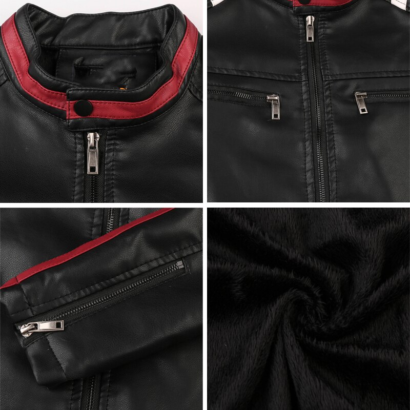 Naranjasabor skinnjacka herr vinter höst pu motorcykel jackor casual slim fit kappor manligt märke kläder  n586