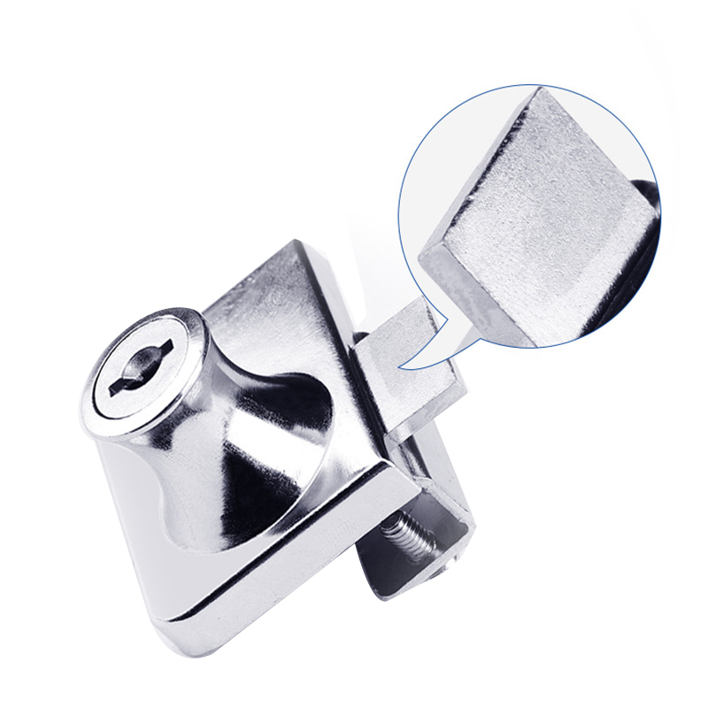 407 Single Double Door Glass Lock Showcase Cabinet Push Sliding Locks for Wine Cooler Furniture Hardware